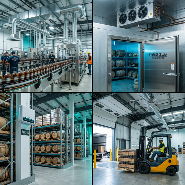 Industrial facility montage