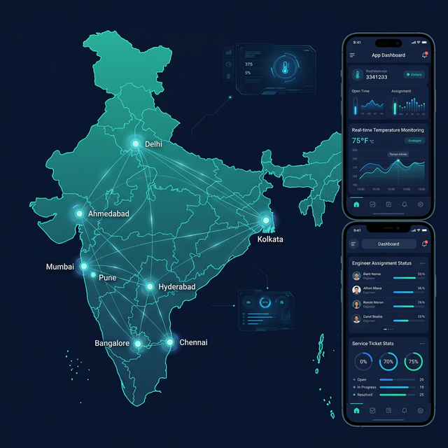 Cueron India service network